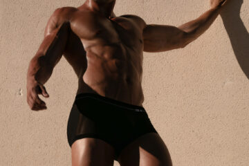Model Eric by Joan Crisol - CODE 22 underwear Sheer Mesh Trunks