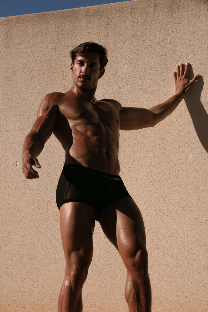 Model Eric by Joan Crisol - CODE 22 underwear Sheer Mesh Trunks