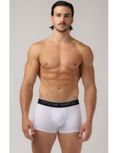 Adam Smith - Casual Boxer Trunks - White