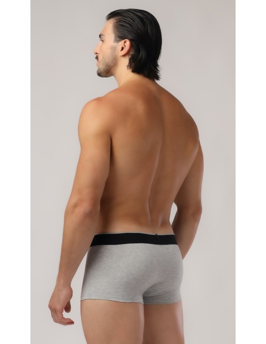 Adam Smith - Button Front Boxer Trunks - Grey 2