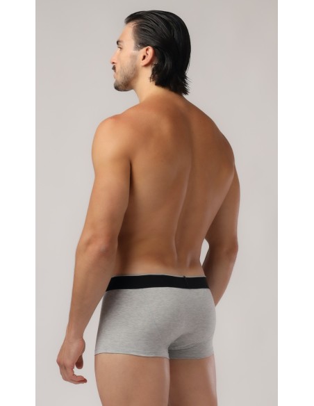 Adam Smith - Button Front Boxer Trunks - Grey