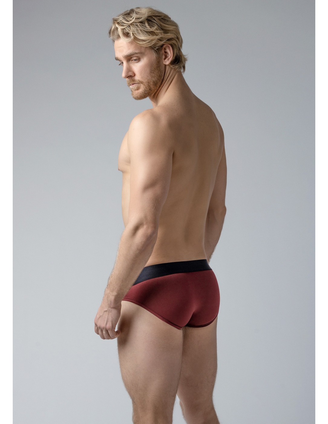 Adam Smith - Shaped Pouch Briefs - Burgundy