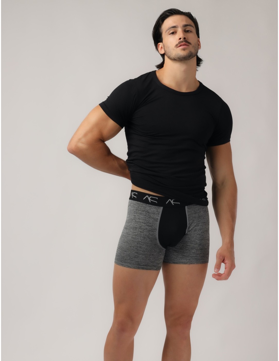 Adam Smith - Mesh Combo Trunks - Black