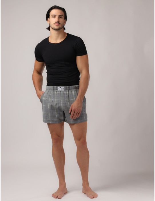 Adam Smith - Relax Shorts With Pocket - Plaid 2
