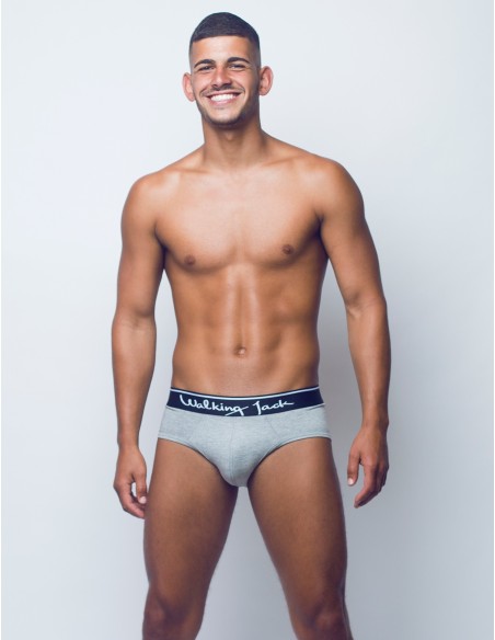 Walking Jack - Ash Solid Briefs