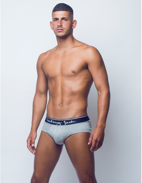 Walking Jack - Ash Solid Briefs