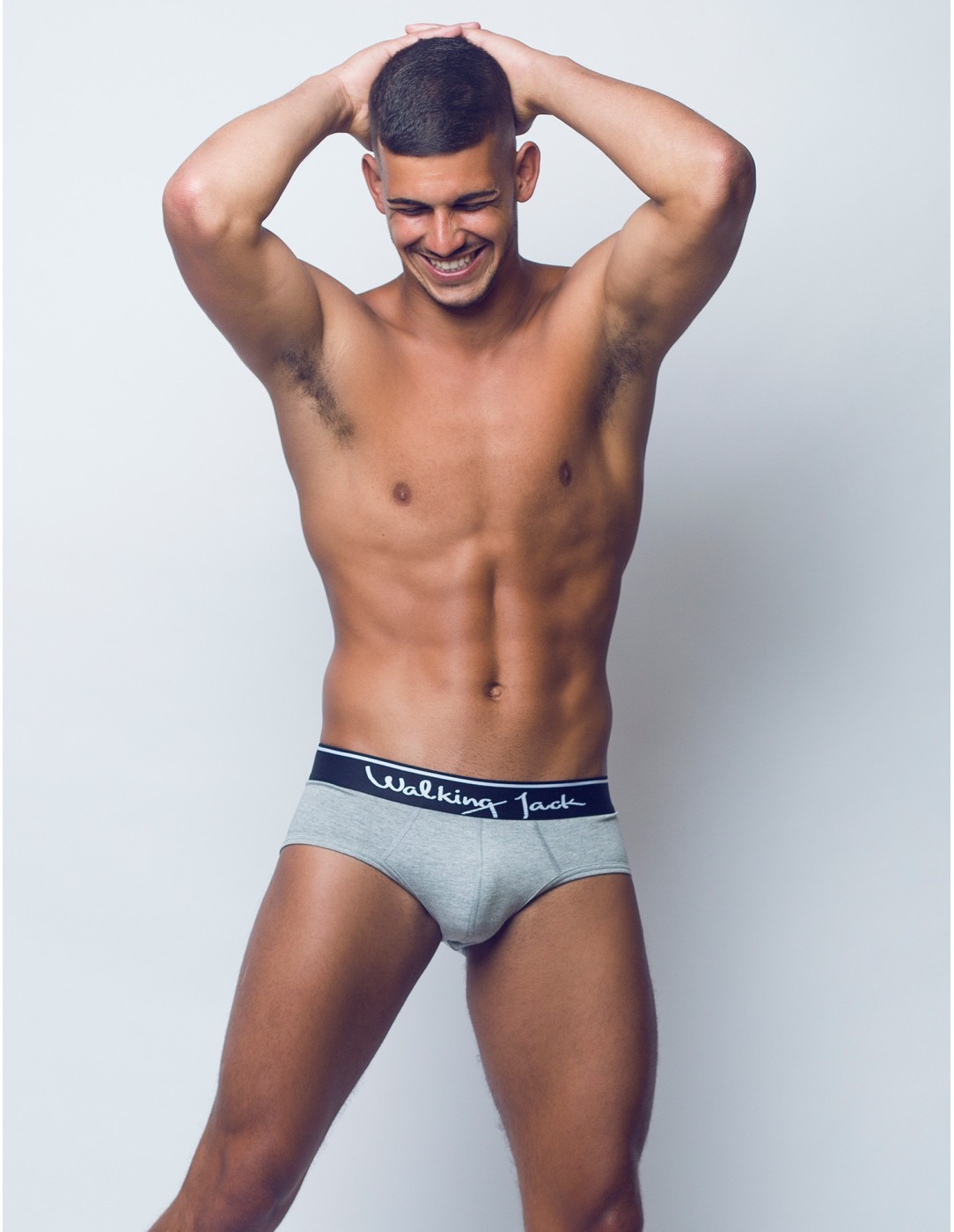 Walking Jack - Ash Solid Briefs