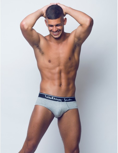 Walking Jack - Ash Solid Briefs