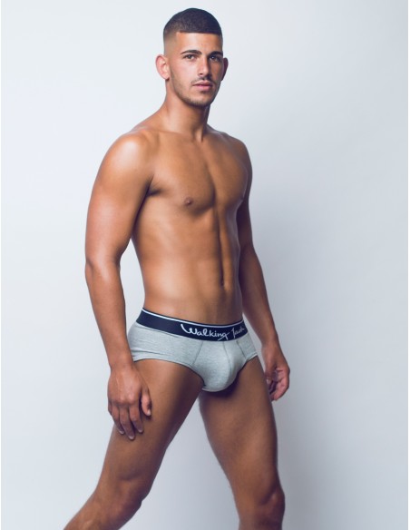 Walking Jack - Ash Solid Briefs