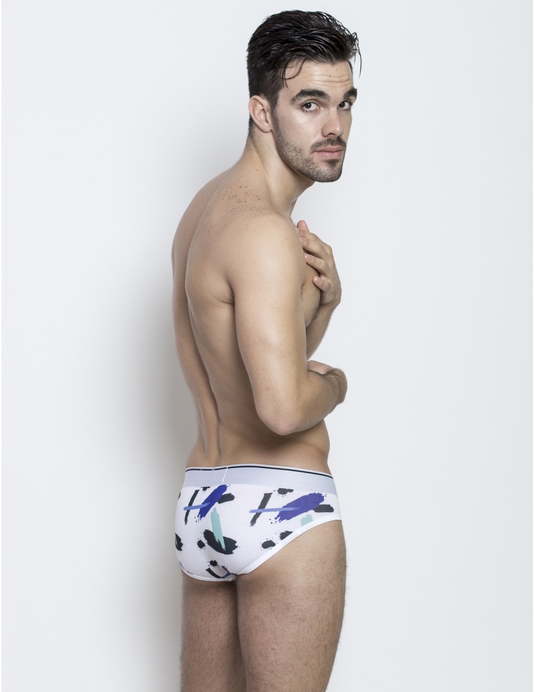 Walking Jack - Graphic Briefs Paint Print With...