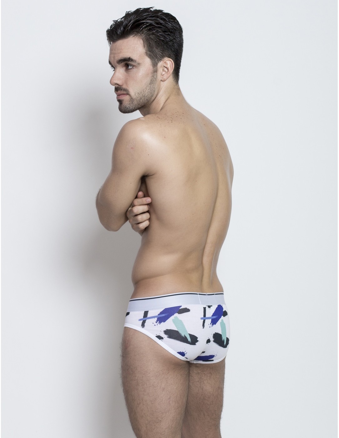 Walking Jack - Graphic Briefs Paint Print With...
