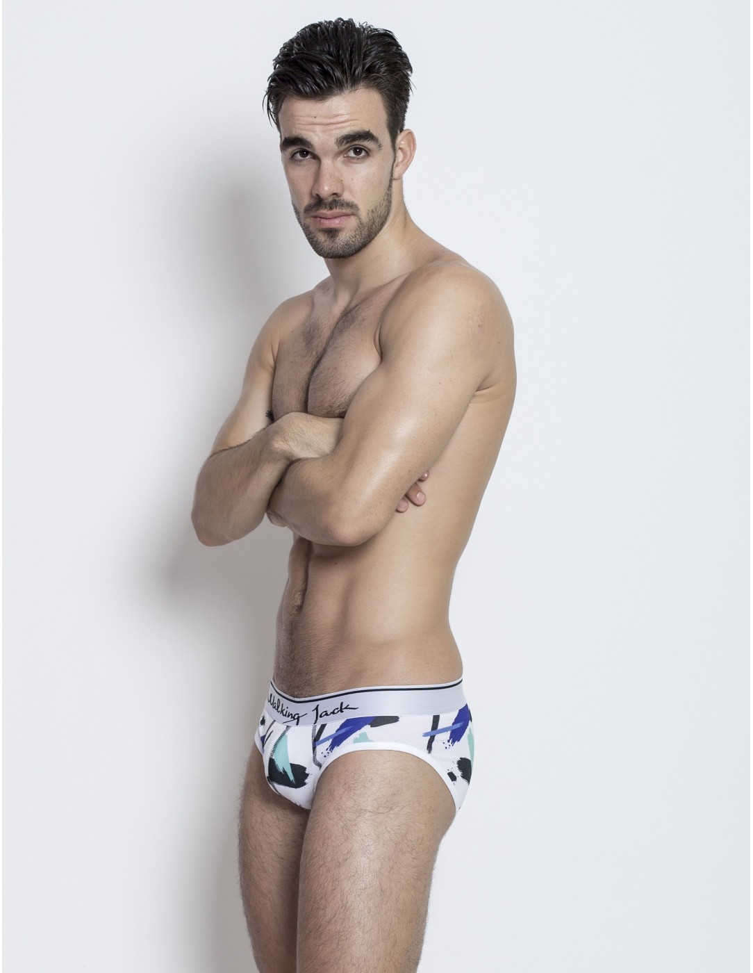 Walking Jack - Graphic Briefs Paint Print With...