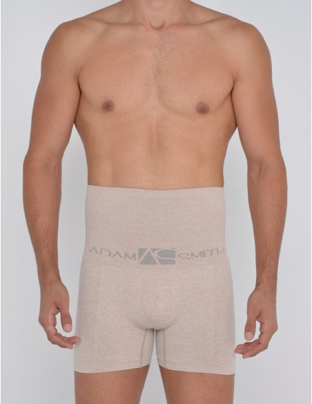 Adam Smith - High Waist Shaper Trunks - Beige Muline
