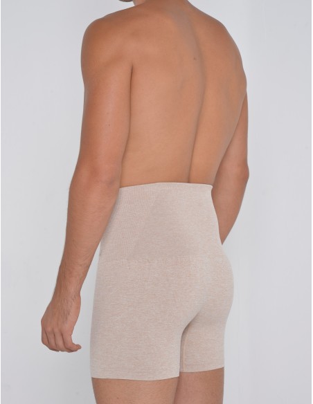 Adam Smith - High Waist Shaper Trunks - Beige Muline