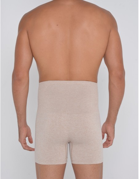 Adam Smith - High Waist Shaper Trunks - Beige Muline