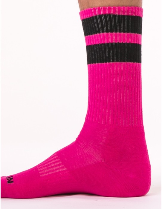 Barcode Berlin - Gym Socks Pink-Black 2