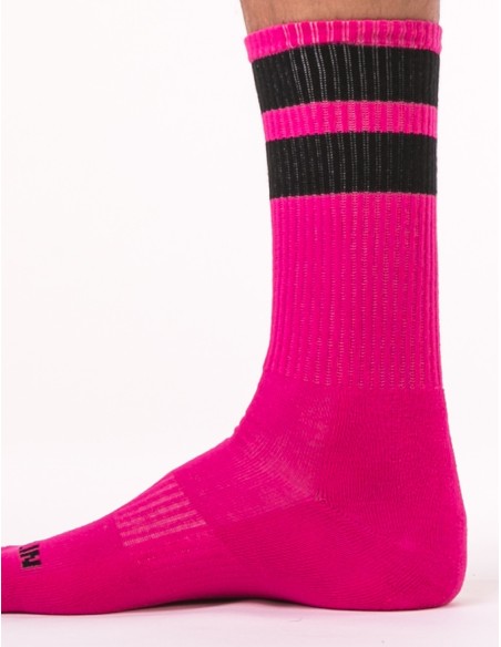 Barcode Berlin - Gym Socks Pink-Black