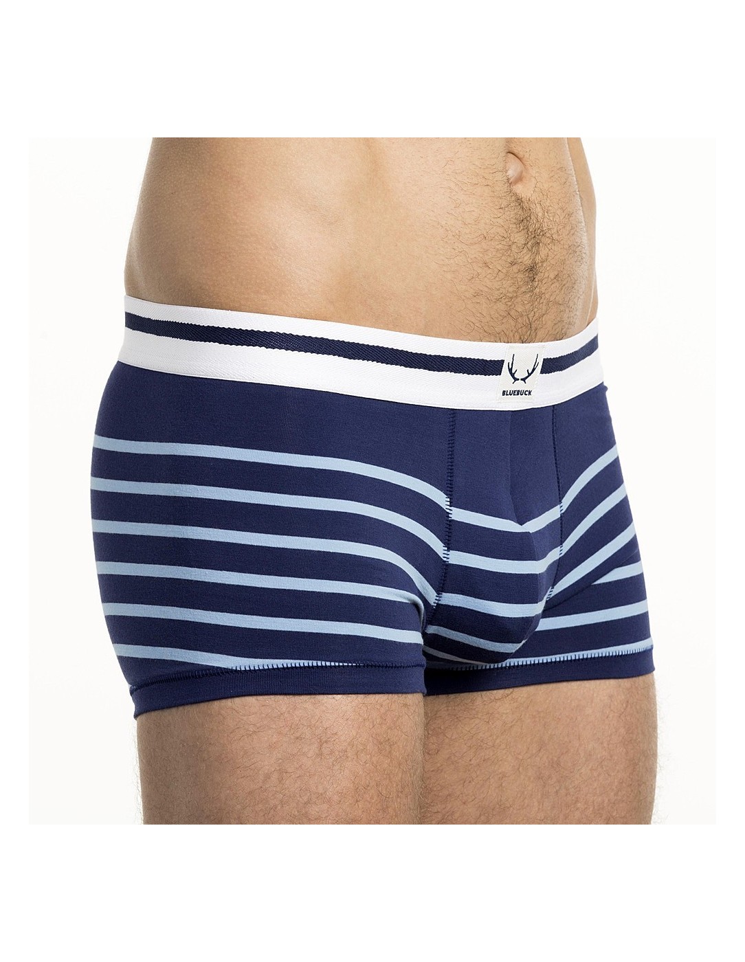 Bluebuck - Blue Trunks With Light Blue Stripes