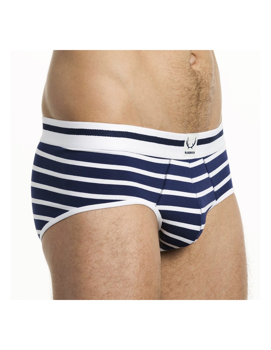 Bluebuck - Blue Briefs With Stripes