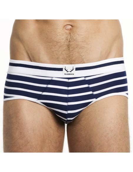 Bluebuck - Blue Briefs With Stripes