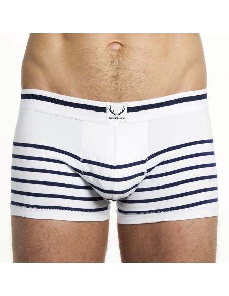 Bluebuck - White Trunks With Stripes