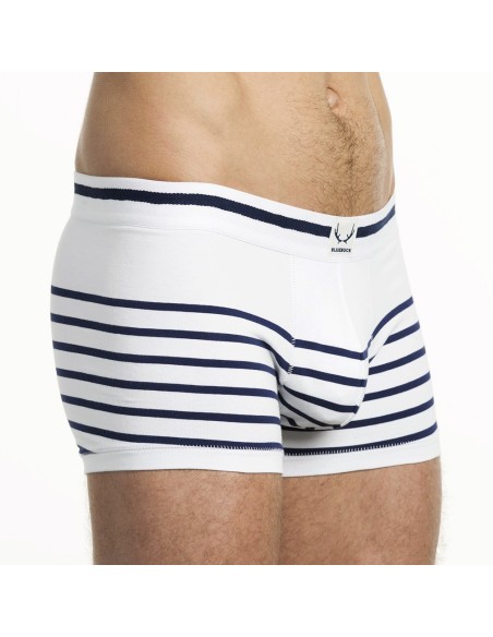 Bluebuck - White Trunks With Stripes