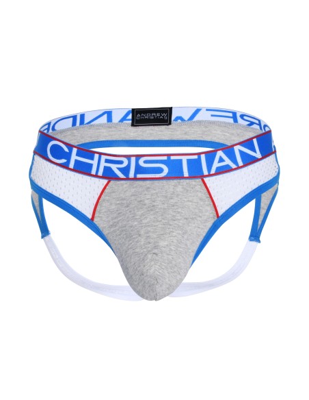 Andrew Christian - Almost Naked Retro Mesh Jock - Heather Grey