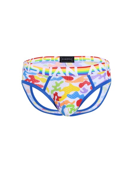 Andrew Christian - Pride Camouflage Mesh Air Jock w/ Almost Naked