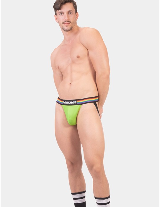 Barcode Berlin - Pride Jockstrap Neon Green 2