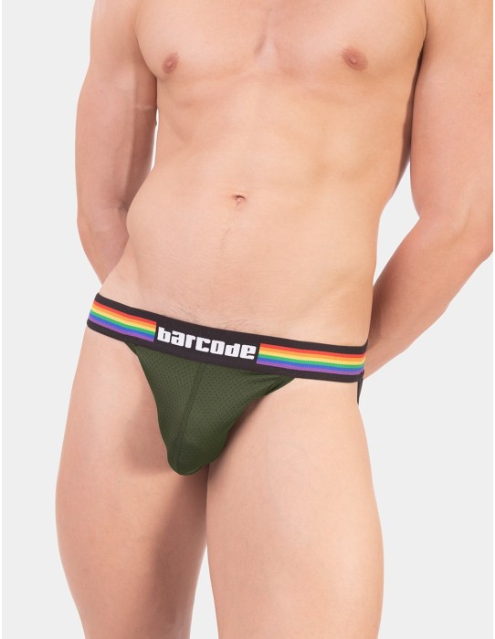Barcode Berlin - Pride Jockstrap Olive