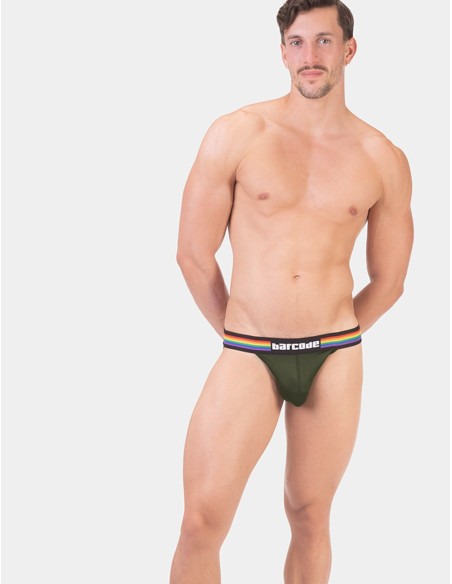 Barcode Berlin - Pride Jockstrap Olive