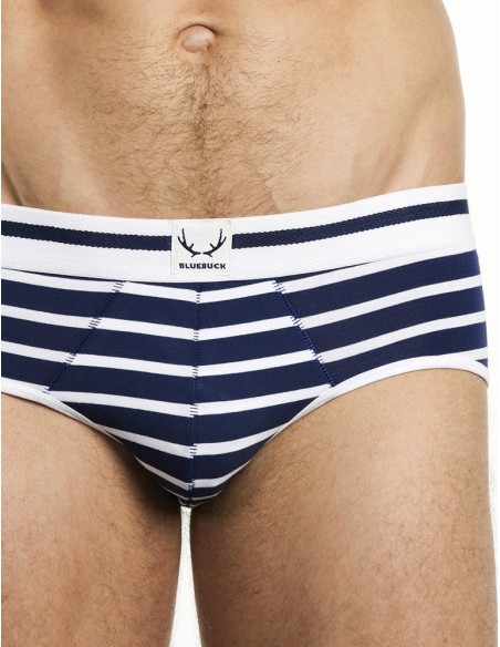 Bluebuck - Blue Briefs With Stripes