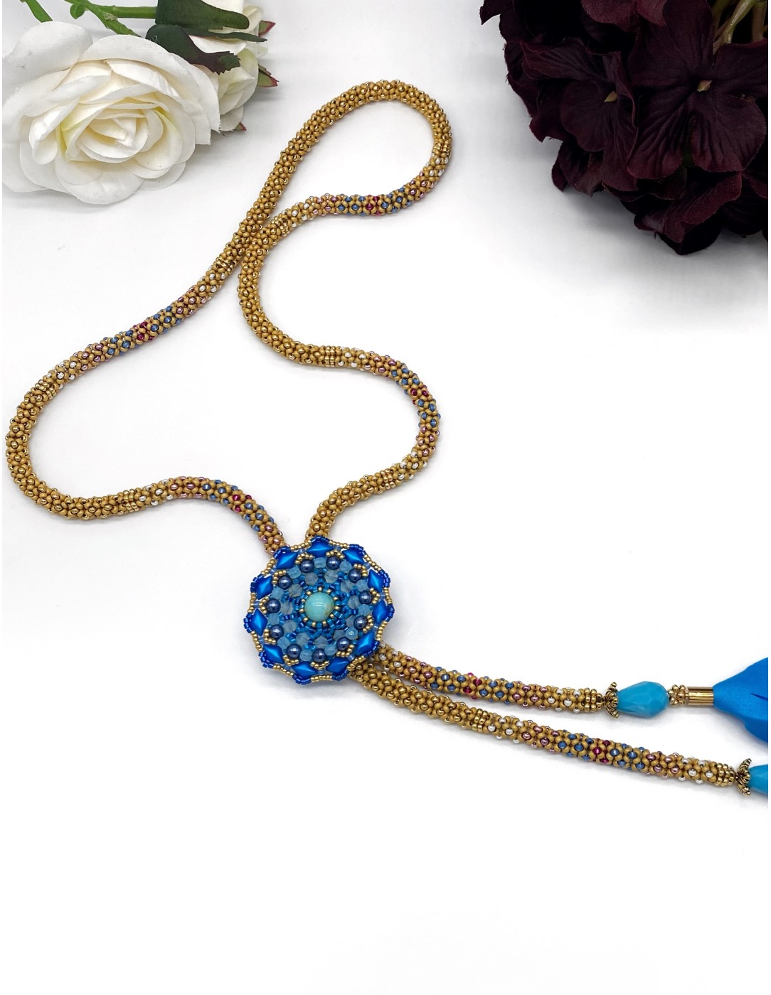 Zosimi Beads - Lakshmi and Chittorgarh - Lariat...