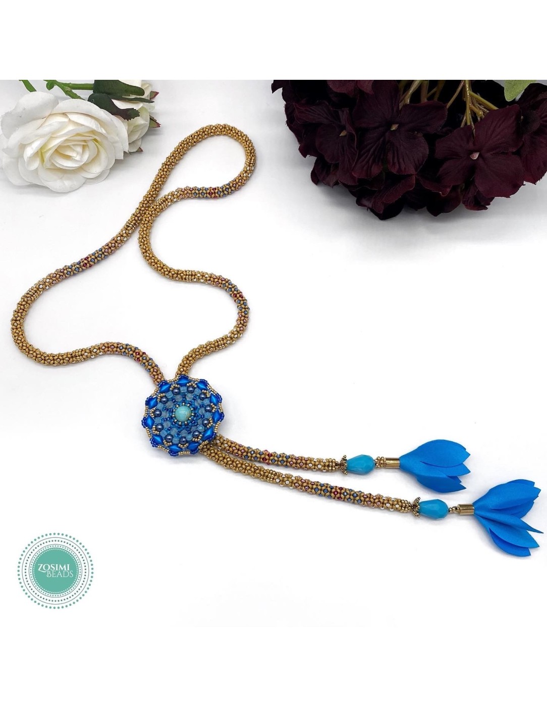 Zosimi Beads - Lakshmi and Chittorgarh - Lariat...