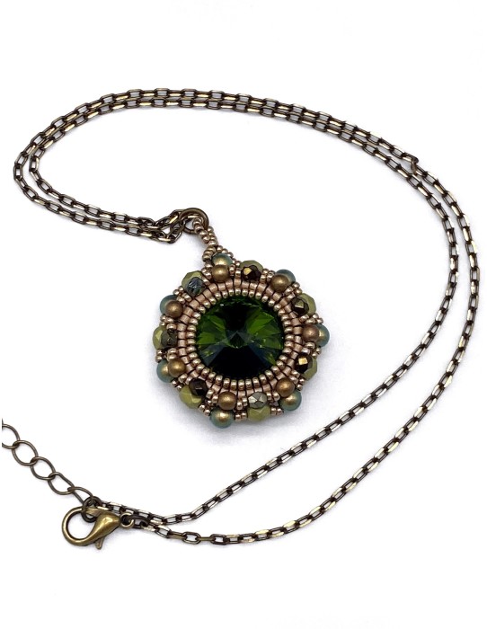 Zosimi Beads - Marian Necklace - Olivine