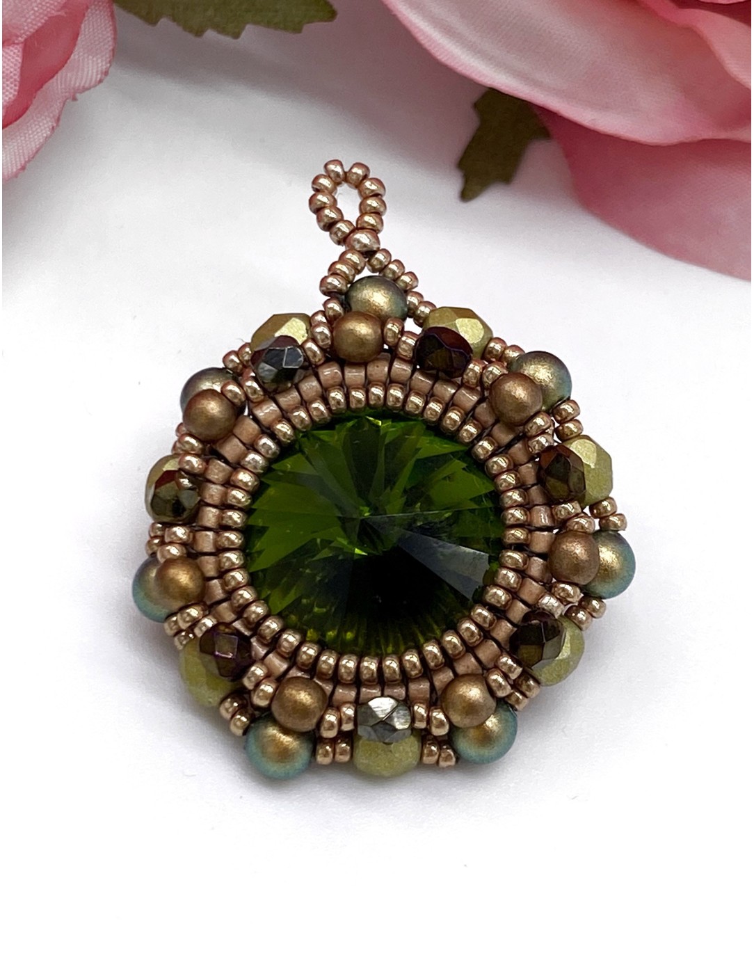 Zosimi Beads - Marian Necklace - Olivine