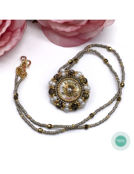 Zosimi Beads - Marian Necklace - Crystal Argent Flare