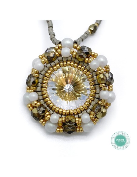 Zosimi Beads - Marian Necklace - Crystal Argent Flare
