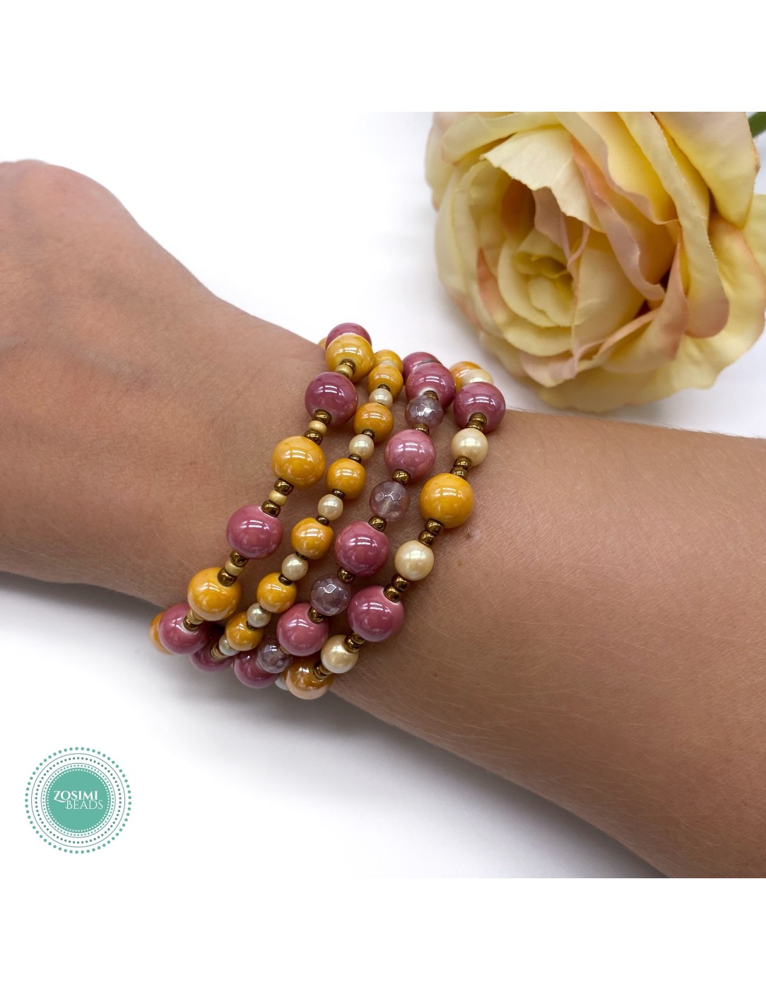 Zosimi Beads - Athena Wrap Bracelet - Autumn...
