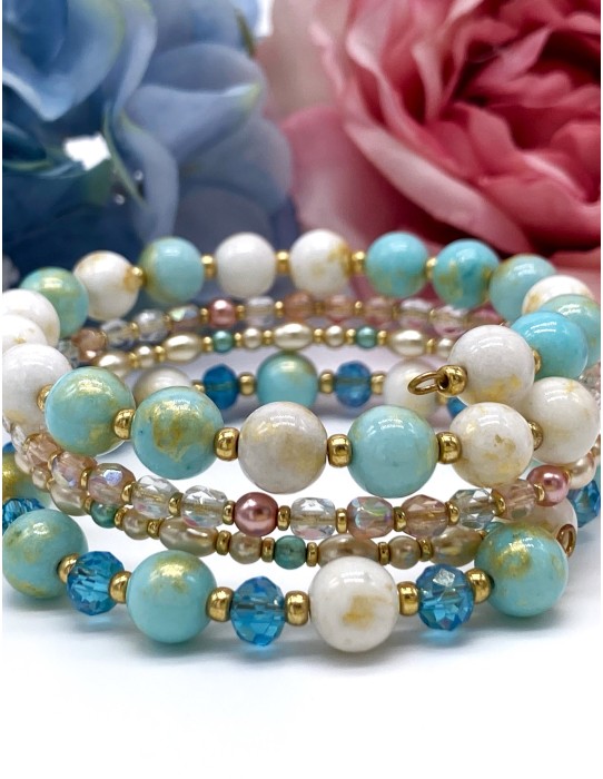 Zosimi Beads - Athena Wrap Bracelet - Ocean Treasures