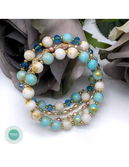 Zosimi Beads - Athena Wrap Bracelet - Ocean Treasures