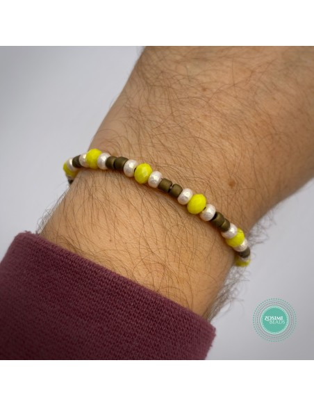 Zosimi Beads - Thiseas Drawstring Bracelet - Lime