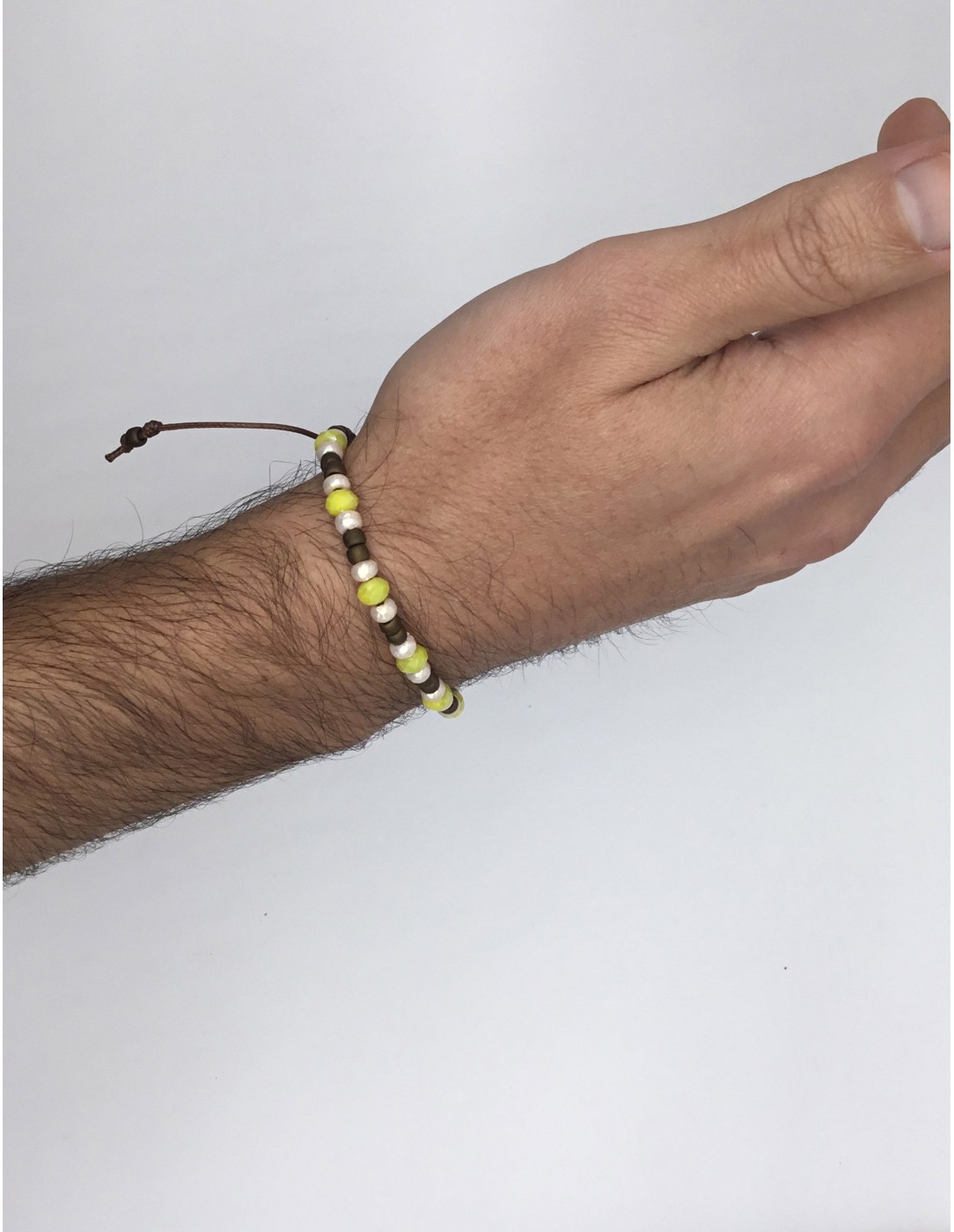 Zosimi Beads - Thiseas Drawstring Bracelet - Lime