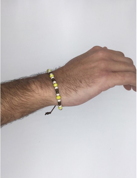 Zosimi Beads - Thiseas Drawstring Bracelet - Lime
