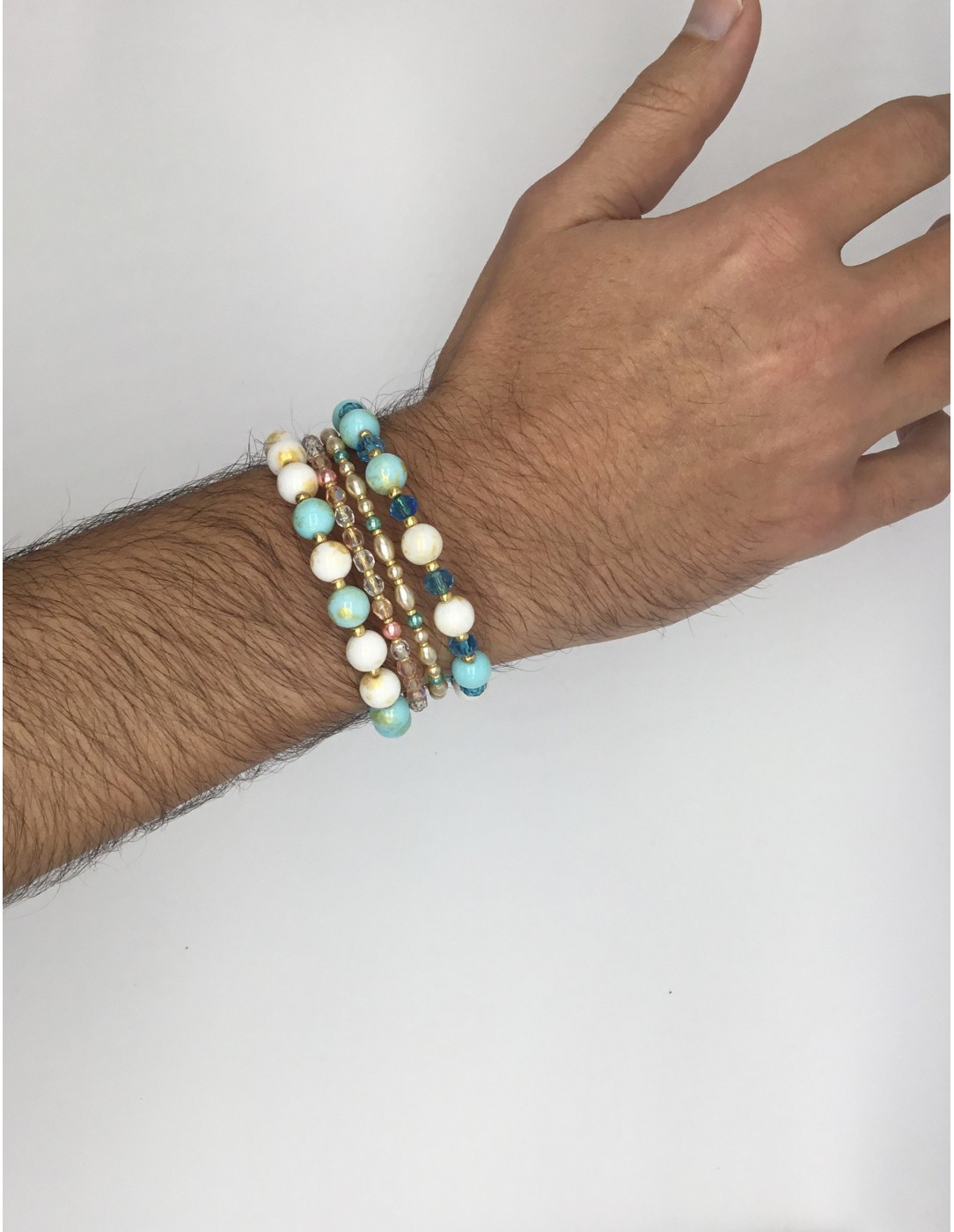 Zosimi Beads - Athena Wrap Bracelet - Ocean...