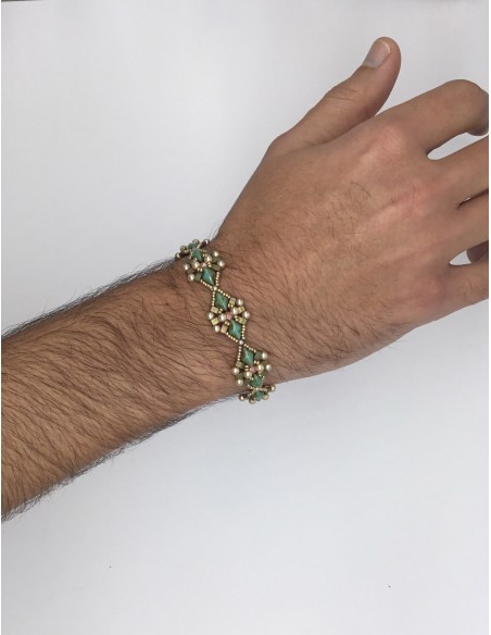 Zosimi Beads - Pralina Bracelet - Pistachio