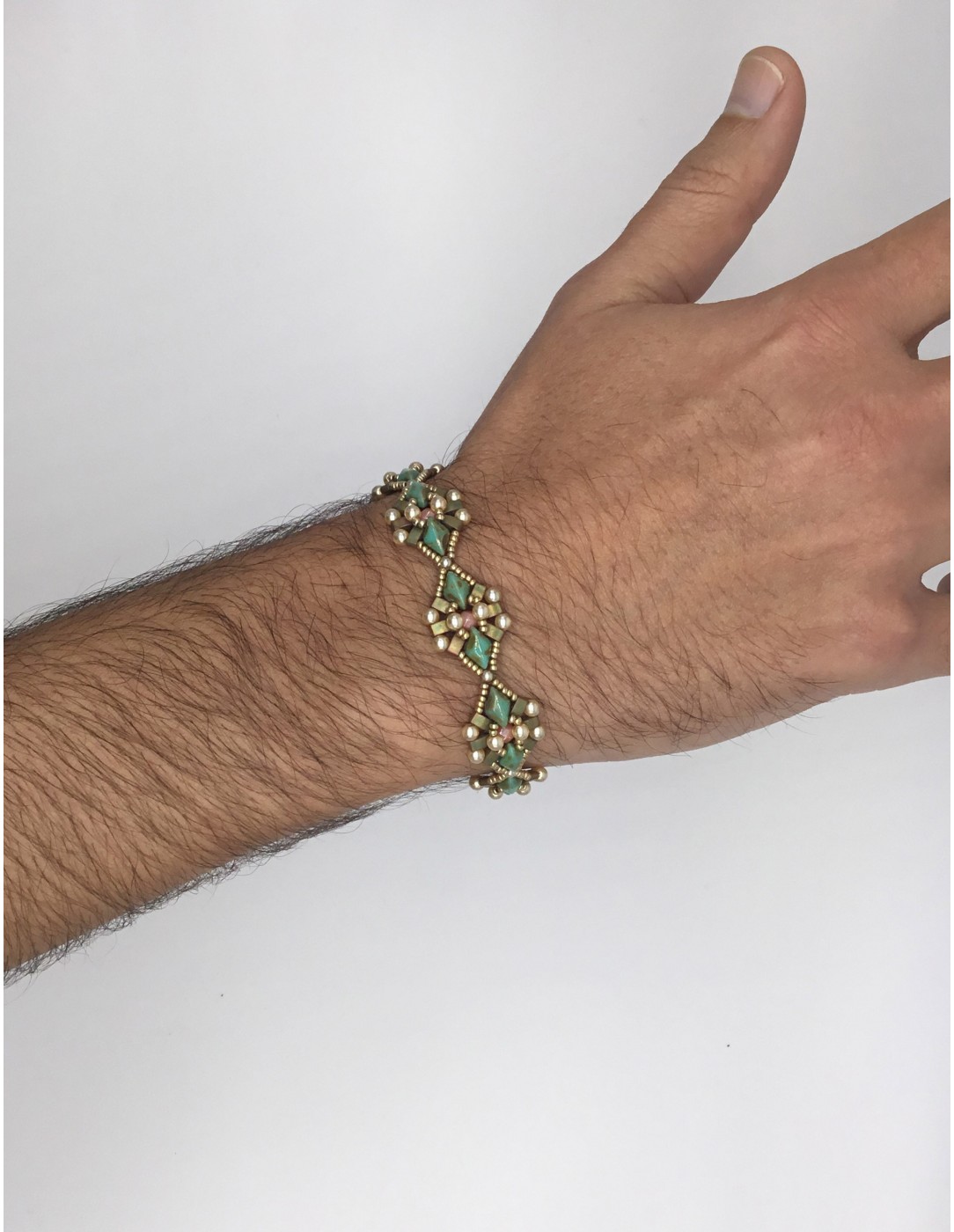 Zosimi Beads - Pralina Bracelet - Pistachio
