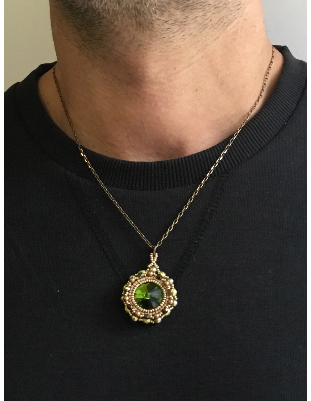 Zosimi Beads - Marian Necklace - Olivine