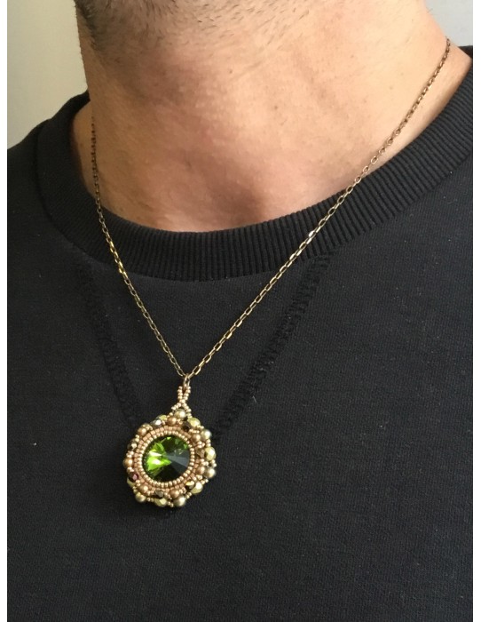 Zosimi Beads - Marian Necklace - Olivine 2