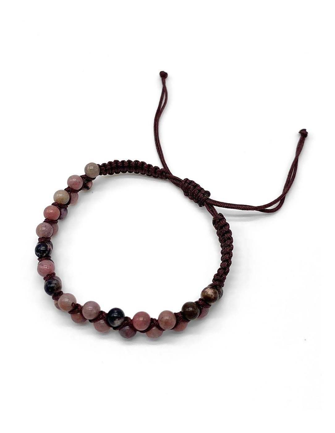 Zosimi Beads - Zig Zag Bracelet - Rhodonite